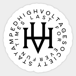 High Voltage Sticker